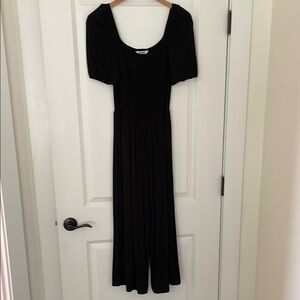 BB Dakota smocked black jumpsuit.